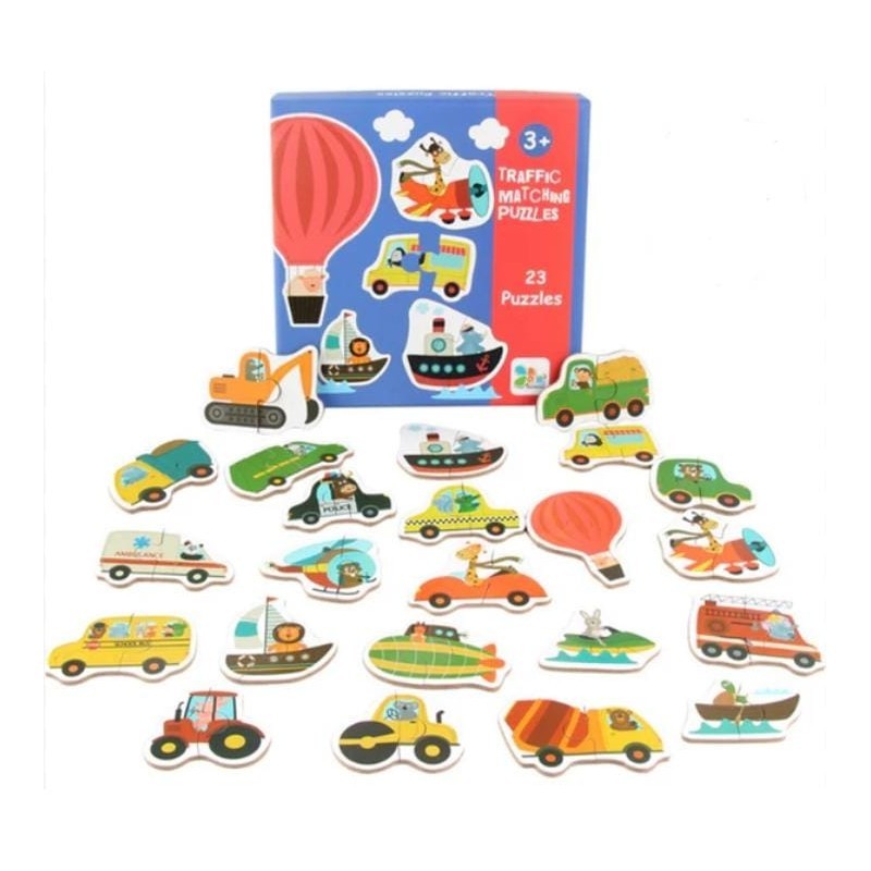 Puzzle din carton, Model Vehicule, 48piese, Varsta 3 ani + - 5 | YEO