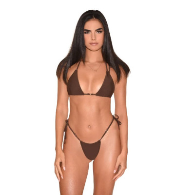 Costum de baie, doua piese, brown vibe Costum de baie, doua piese, brown vibe