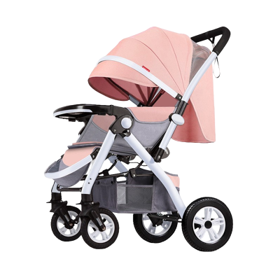 Carucior copii multifunctional 2 in 1 reglabil, cadru din aluminiu si suspensii, Baby Pink 9912