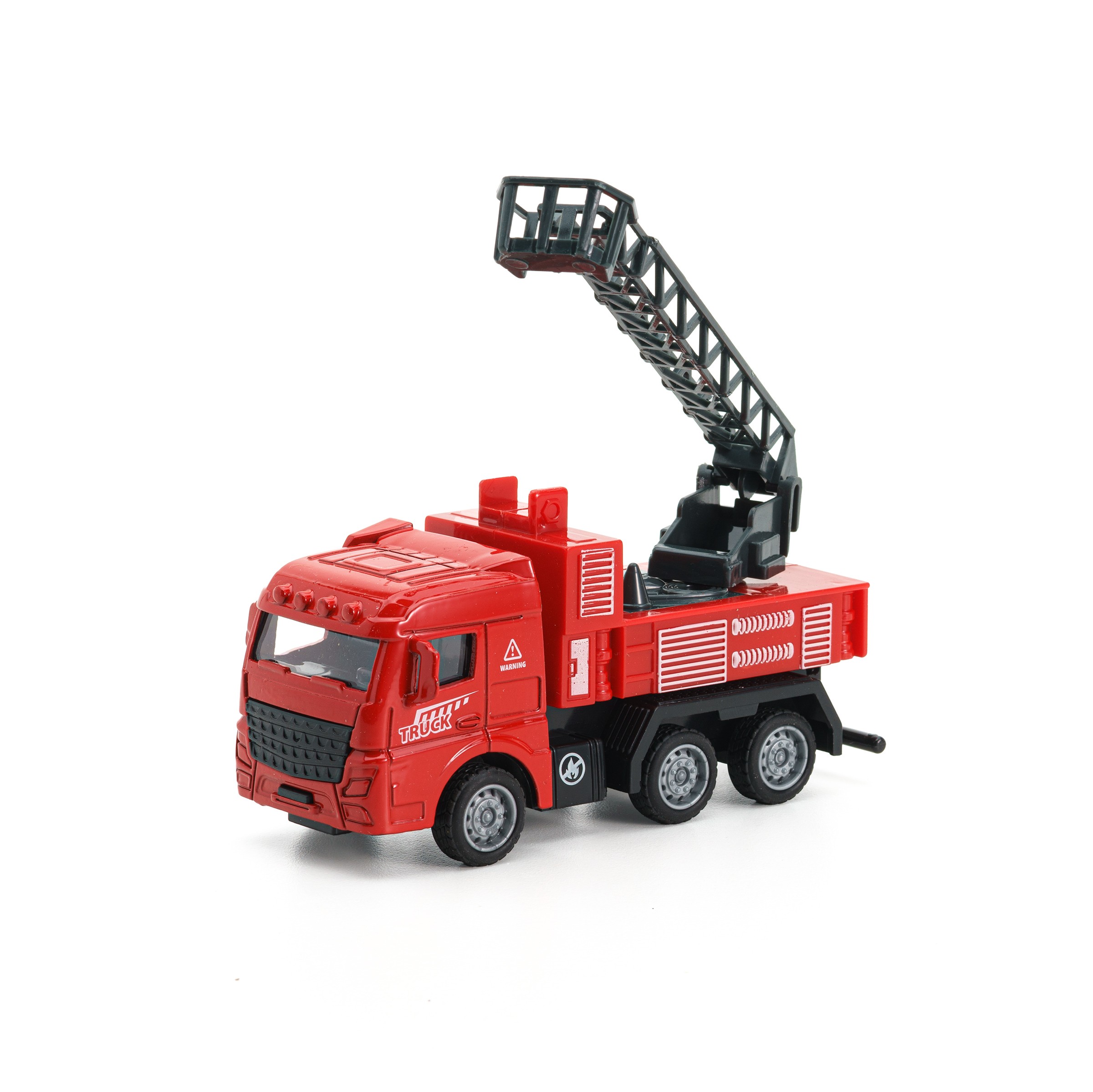 Jucarie Masinuta Macara, Plastic si Metal, 13 cm, Rosu, 3 ani+