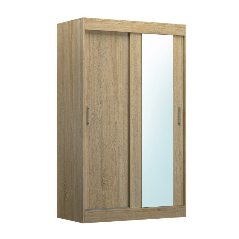 Dressing Echo Sonoma 120 cm, 2 Usi Glisante cu Oglinda, Pal Melaminat 18 mm